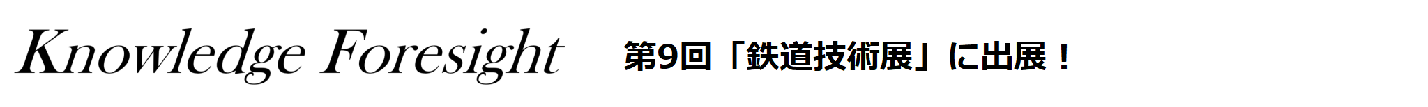 株式会社ナレッジフォーサイト